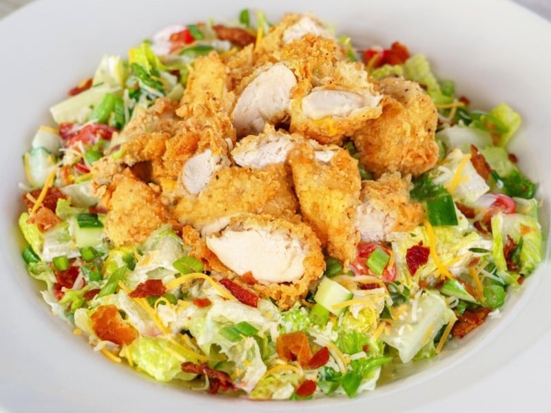 A southern fried chicken salad