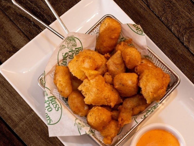 Handbattered cheese curds