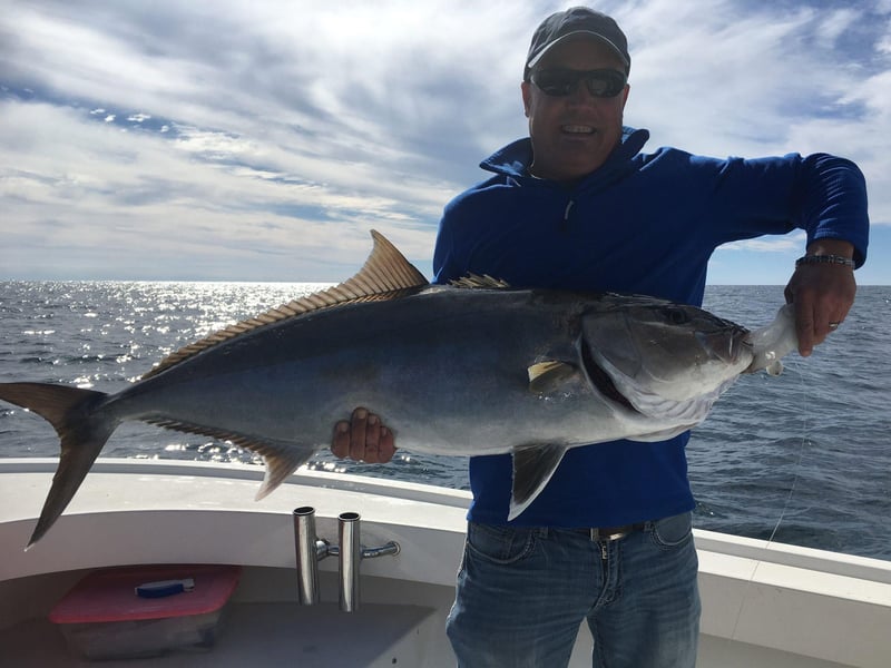 426534 A Man With His Catch On Board Heads N Scales Fishing Chater In Pensacola Beach, Florida