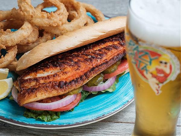 Fried Fish Sandwich at Lulus