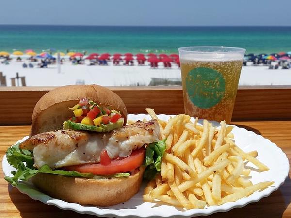 The Beach House Grouper Sandwich in Destin, Florida
