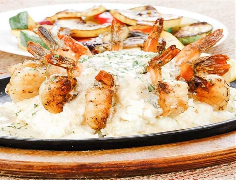 Fresh grilled gulf shrimp