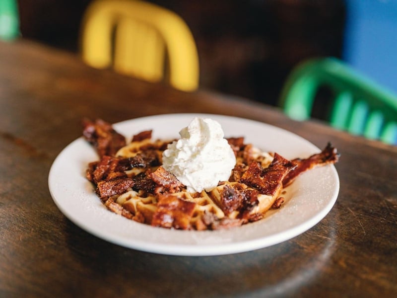 Bedazzled bacon n waffles