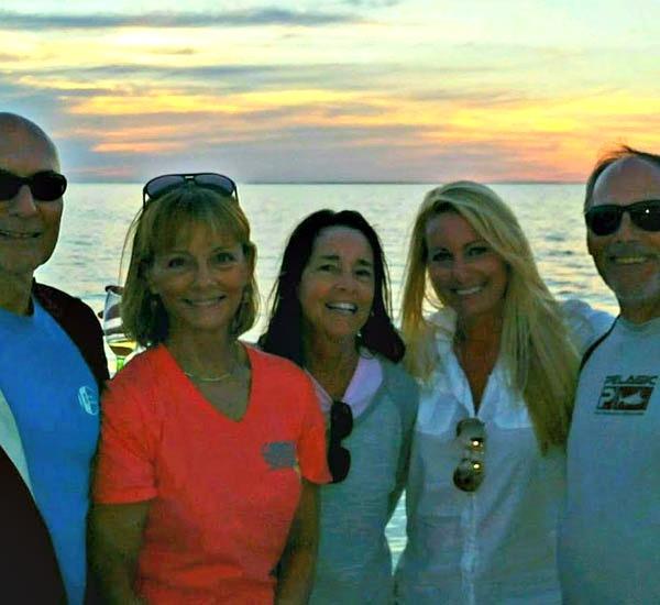 Enjoy a sunset cruise aboard Bay View Charters on St. George Island Florida