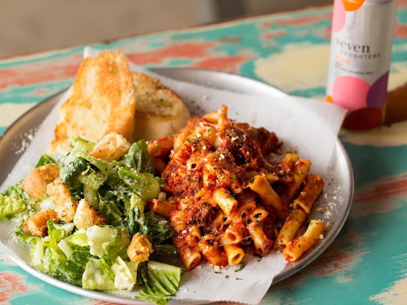 Baked ziti at The Local Market