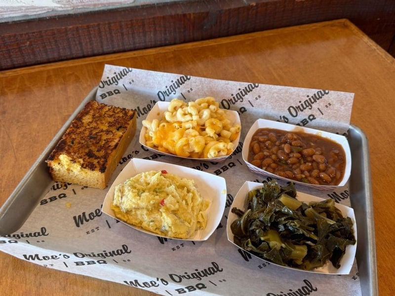 Traditional southern sides at Moes Original BBQ
