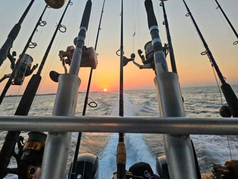 Fishing equipment on board Next Generation in Pensacola Beach, Florida