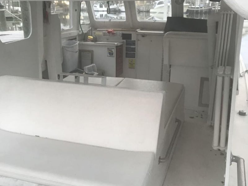 The interior of King of Kings charter in Destin, Florida