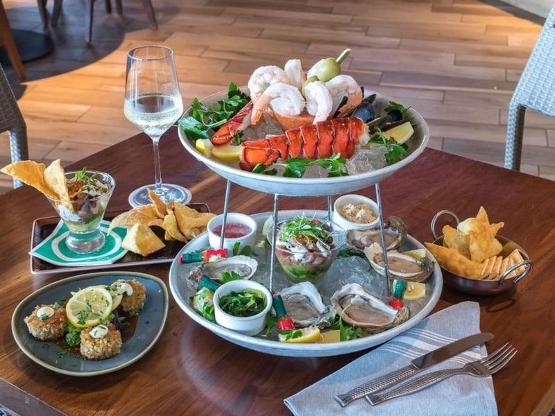 A spread from Fish Out of Water in Santa Rosa Beach, Florida