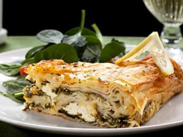 Spanakopita served at The Aegean Greek Restaurant in Destin, Florida