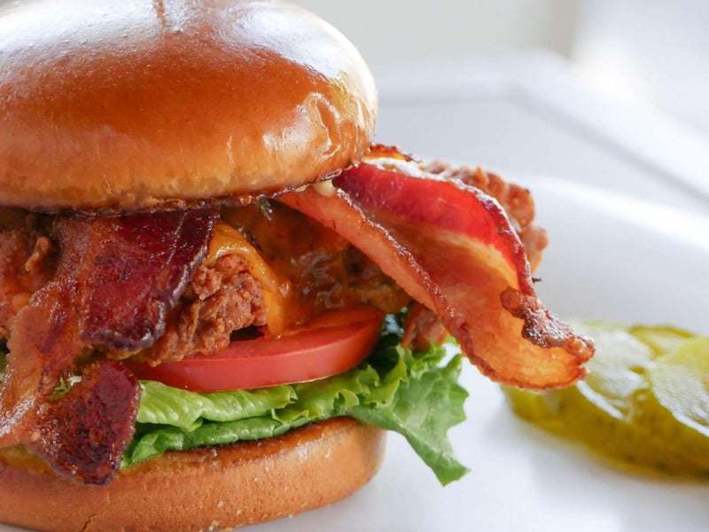 The famous Crackings chicken sandwich