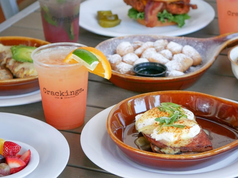 Sweet and savory plates from Crackings in Santa Rosa Beach, Florida