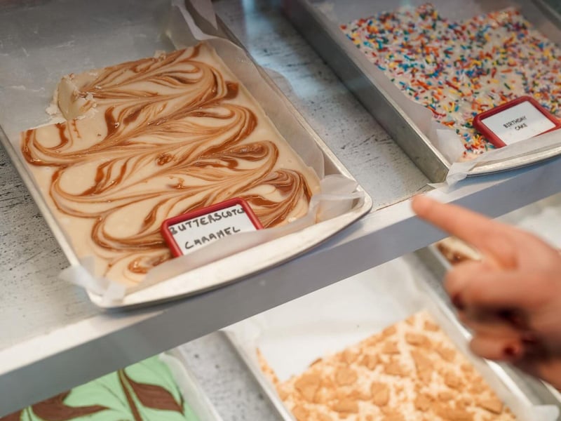 Fudge trays from Dawsons in Santa Rosa Beach, Florida