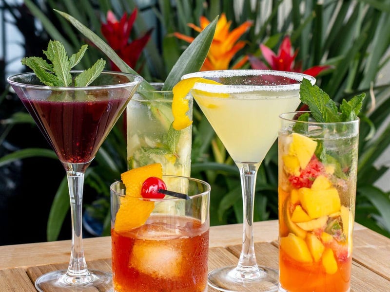 Coctails from The Grand Marlin in Panama City Beach, Florida