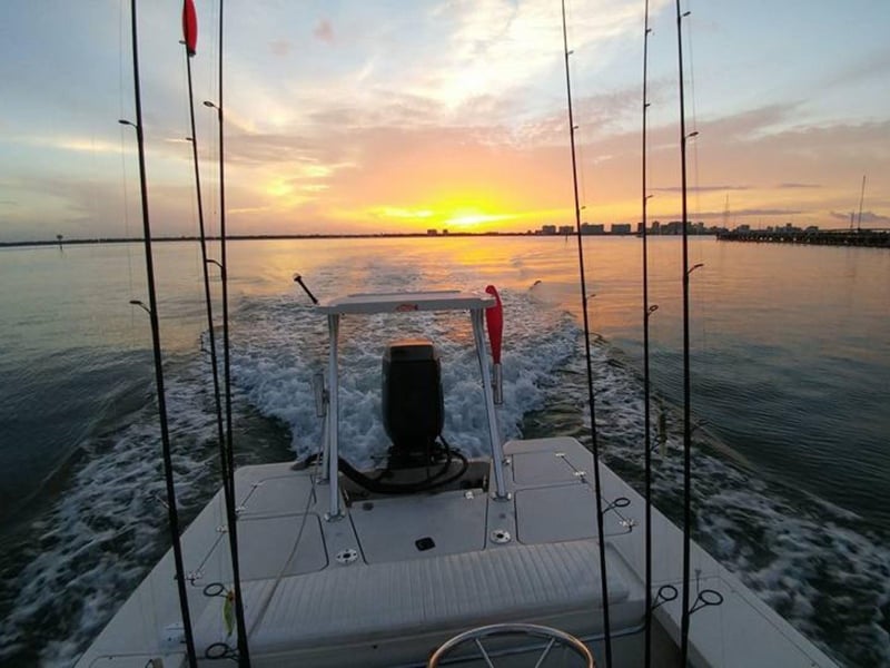 427146 A View Of The Sunset From Reel Knowledge Fishing In Sarasota, Florida