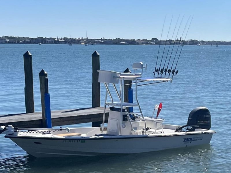 Windward Fishing Charters on the water next to the dock in Sarasota, Florida
