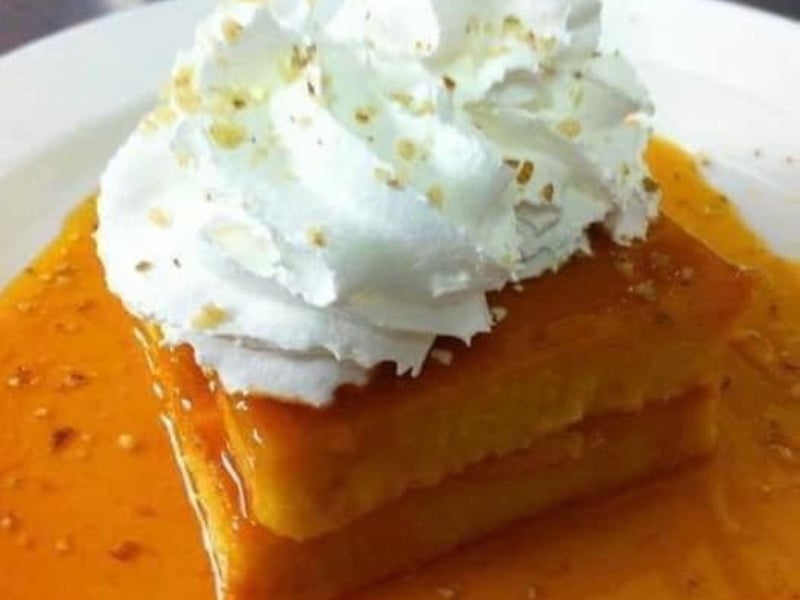 The Fabulous Flan at Cactus Flower Cafe