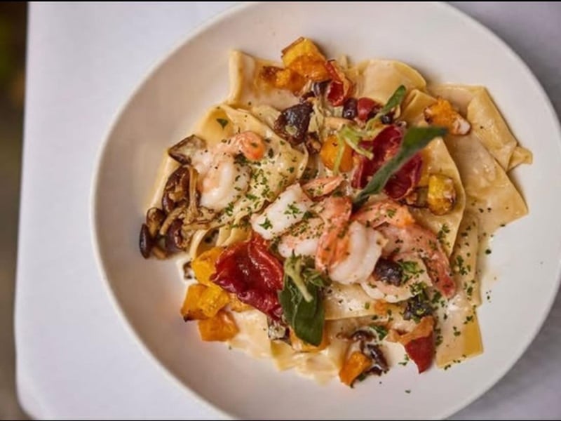 The Harvest Pasta at Jacksons Restaurant in Pensacola, Florida