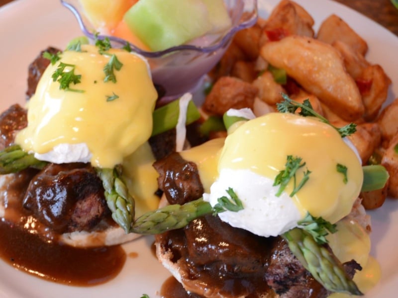 A benedict from McGuires Irish Pub