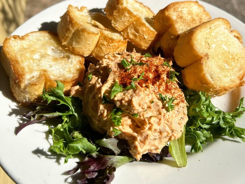 Salmon dip at Seville Quarter in Pensacola, Florida