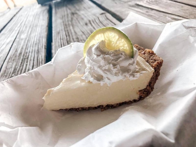 Key Lime Pie at The Dock in Pensacola Beach, Florida