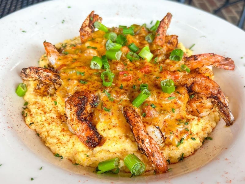 Shrimp and Grits at Five Sisters Blues Cafe