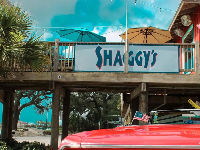 The exterior of Shaggys in Pensacola, Beach Florida