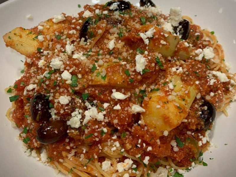 Delicious pasta from Bonellis in Pensacola, Florida