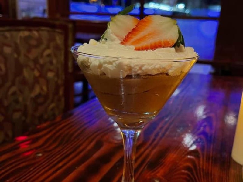 A special chocolate mousse at Bonellis in Pensacola, Florida