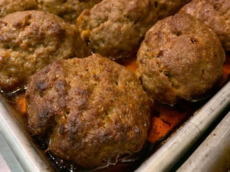 Homemade meatballs from Bonellis in Pensacola, Florida