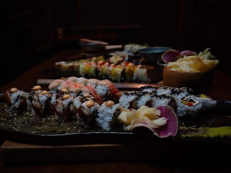 Sushi rolls at Kohns on Palafox in Pensacola, Florida