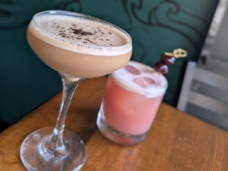 Two cocktails from Kohns on Palafox in Pensacola, Florida