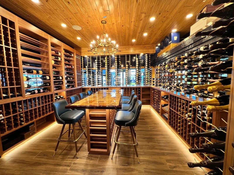 The wine room at Captain Anderson s Restaurant