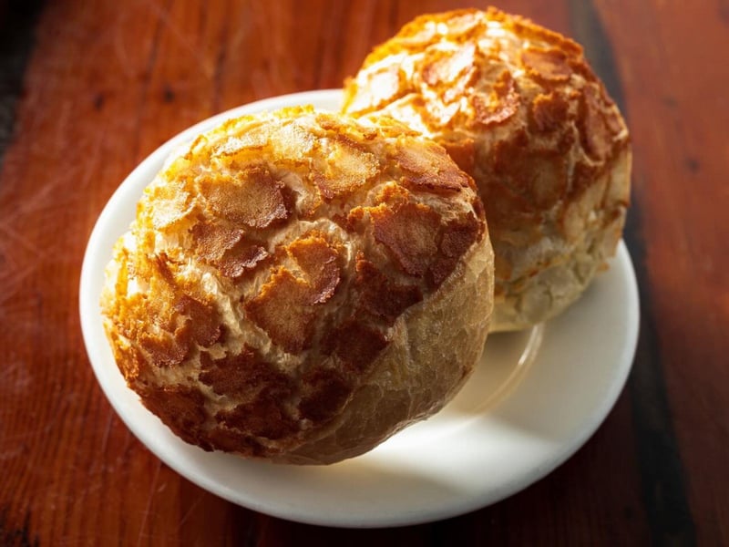 Freshly made rice rolls from Captain Andersons Restaurant