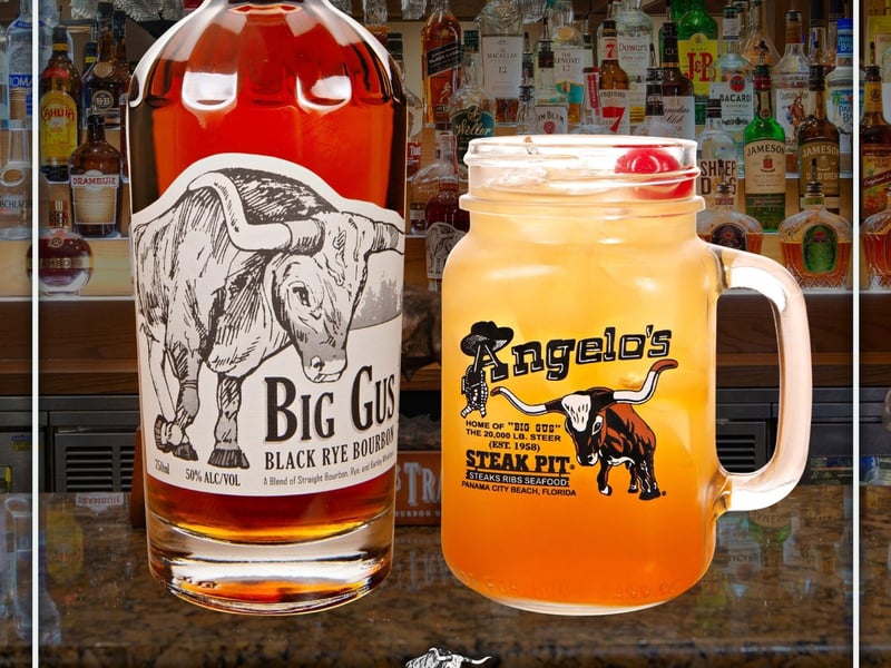 A cocktail from Angelos Steak Pit