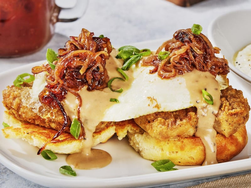 An Eggs Benedict from Another Broken Egg in Panama City Beach, FloridaCafe in