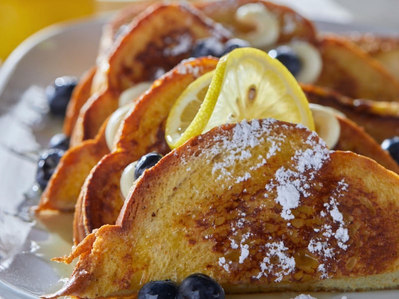French toast with fruit at Another Broken Egg Cafe