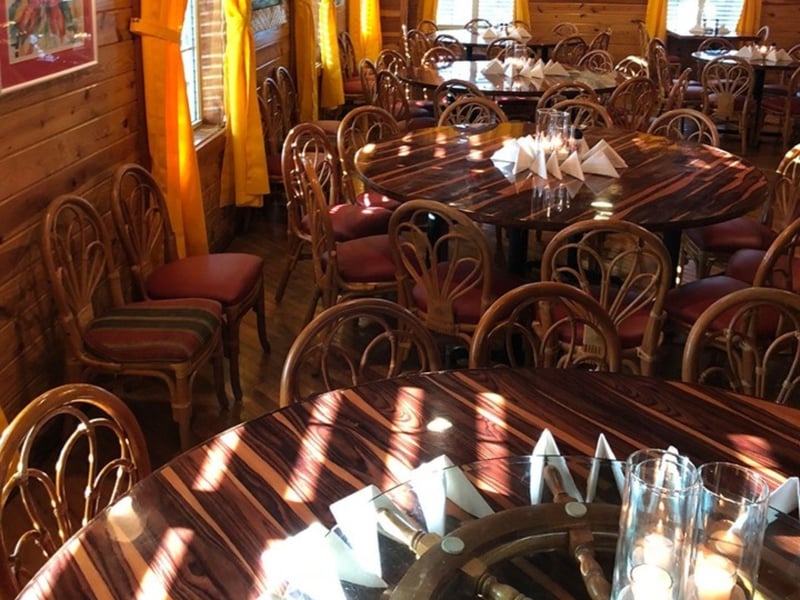 The dining room at Bayou Bills in Panama City Beach, Florida