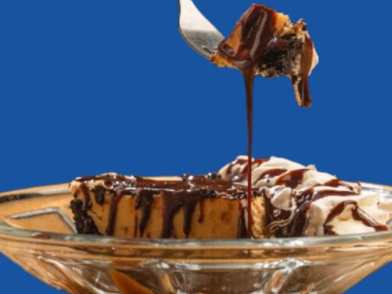 The decadent peanut butter pie from Billys Oyster Bar and Crab House