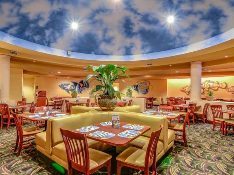 The dining room at Captain Jacks Family Buffet in Panama City Beach, Florida