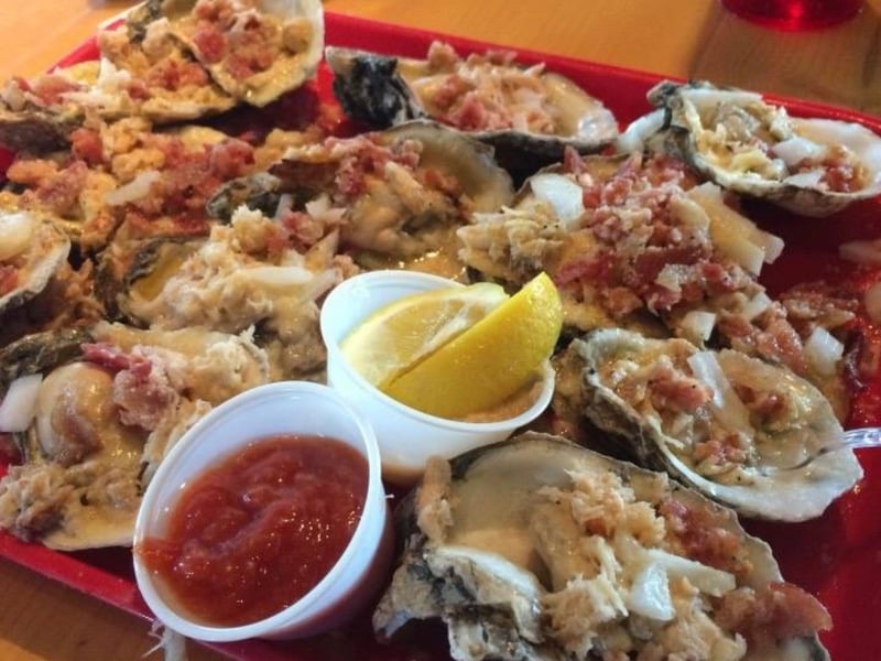 Baked Oysters at Coconuts Restaurant in Panama City Beach, Florida