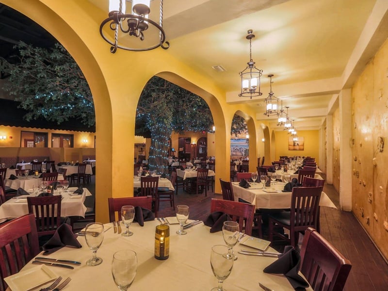 The indoor dining room at Firefly in Panama City Beach, Florida