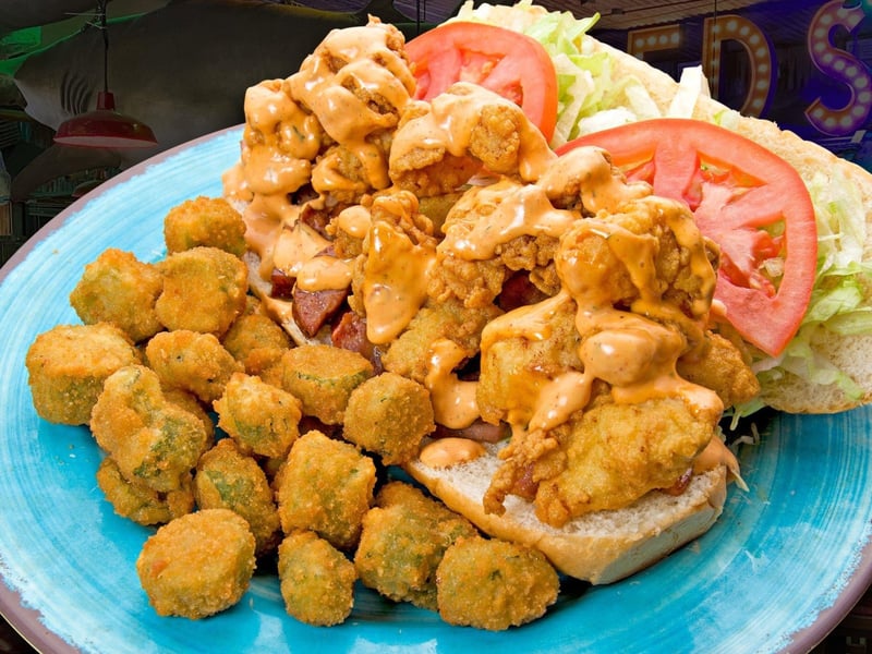 The Gator PoBoy at Hammerhead Freds in Panama City Beach, Florida