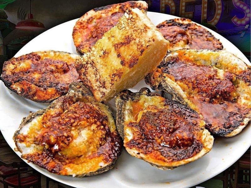 Nashville hot chargrilled oysters from Hammerhead Freds