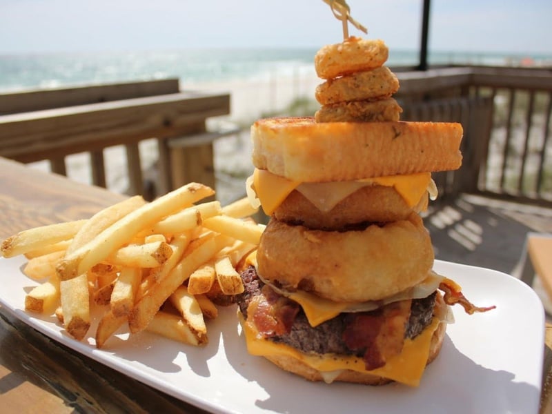 Harrys Monster Burger from Harpoon Harrys in Panama City Beach, Florida
