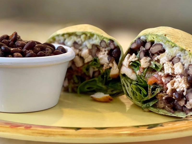 514131 A Fresh Wrap At Lotus Cafe And Juice Bar In Panama City Beach, Florida