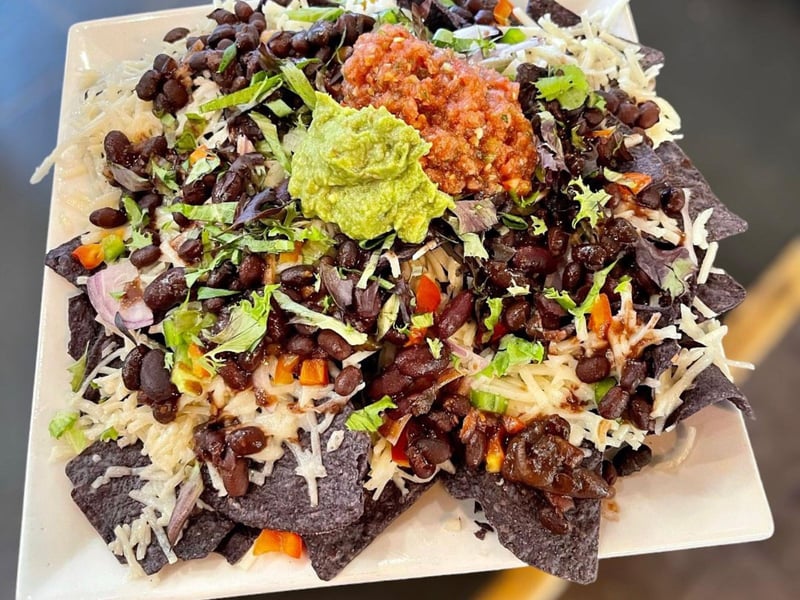 Nachos from Lotus Cafe and Juice Bar in Panama City Beach, Florida