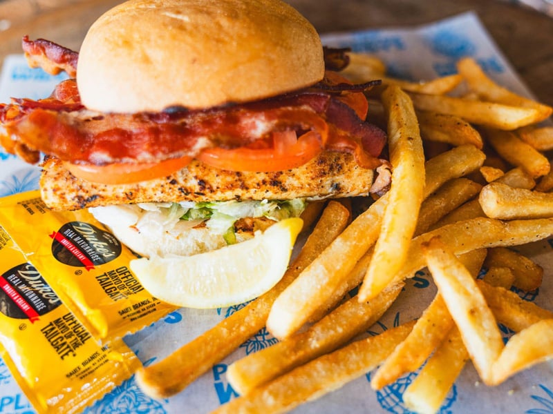 The mahi mahi BLT from Pineapple Willys