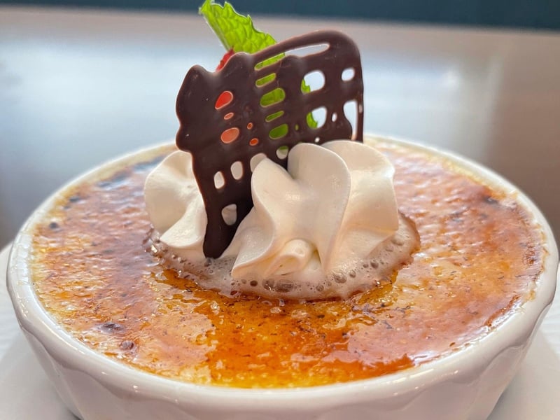 Crème Brûlée at Saltwater Grill in Panama City Beach, Florida
