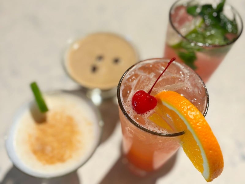 Cocktails from Saltwater Grill in Panama City Beach, Florida